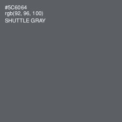 #5C6064 - Shuttle Gray Color Image